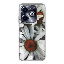 Чохол з ромашками на Infinix Hot 40i – Квіти Ромашки