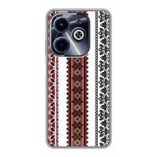 Силиконовый Чехол на Infinix Hot 40i с картинкой Вышиванки – Вышиваночки