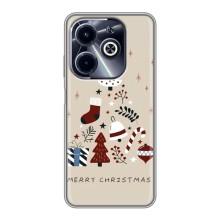 Чехол Санта Клаус для Infinix Hot 40i – Merry Christmas