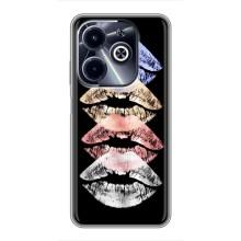 Чехол Стильные девушки на Infinix Hot 40i – Губы