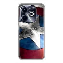 Чехол с Щитом Капитана Америки на Infinix Hot 40i – Щит Капитана Америки