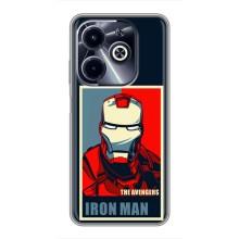 Чехол Супергерой Железный человек на Infinix Hot 40i – Art Iron man
