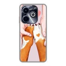 Чохол (ТПУ) Милі песики для Infinix Hot 40i (Любов до собак)