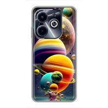Чехол (ТПУ) с планетами на Infinix Hot 40i – Солнечна система