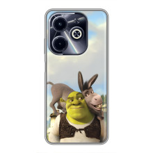 Чохол з мультфільмом Шрек на Infinix Hot 40i – Шрек і осел