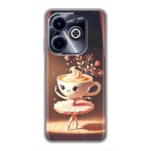 Чехол с мемом Тралалело тралала на Infinix Hot 40i (Балерина капучина)