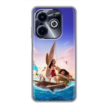 Чехол с мультфильмом Моана Infinix Hot 40i (Моана и Мауи)