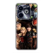 Чохол як приборкати дракона на Infinix Hot 40i (Персонажі дракона)