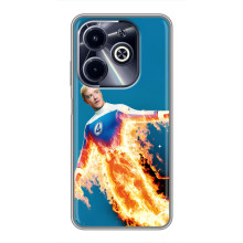 Чехол с принтом Фантастическая четверка для Infinix Hot 40i – Человек-Факел