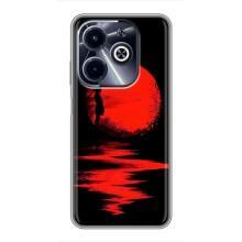 Летний Чехол на Infinix Hot 40i – Красный Закат