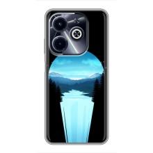 Летний Чехол на Infinix Hot 40i – Синий Водопад