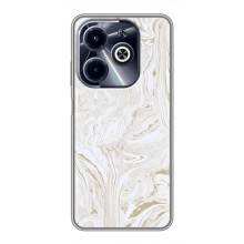 Мраморный чехол на Infinix Hot 40i (VPrint) (Белый мрамор)