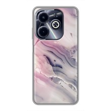 Мраморный чехол на Infinix Hot 40i (VPrint) (Пурпурный Мрамор)