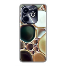 Мраморный чехол на Infinix Hot 40i (VPrint) (Радужный Мрамор)