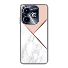 Мраморный чехол на Infinix Hot 40i (VPrint) (Тройной мрамор)