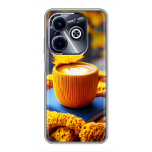 Чохол з унікальним дизайном 'Осінь з кавою' для Infinix Hot 40i – Кава з жовтим