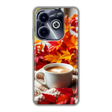 Чохол з унікальним дизайном 'Осінь з кавою' для Infinix Hot 40i