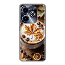 Чохол з унікальним дизайном 'Осінь з кавою' для Infinix Hot 40i – Пряна кава