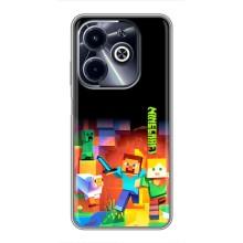 Чохли для Infinix Hot 40i (Персонажі МайнКрафт) (Герой Майнкрафт)