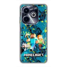 Чохли для Infinix Hot 40i (Персонажі МайнКрафт) (Майнкрафт)