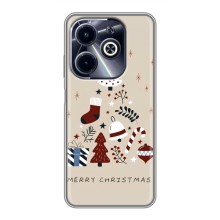 Рождественские Чехлы для Infinix Hot 40i (VPrint) (Merry Christmas)