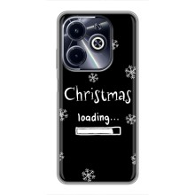 Рождественские, Праздничные Чехлы для Инфиникс ХОТ40 ай – Christmas loading