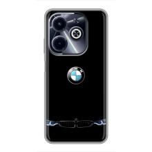 Силиконовый бампер с картинкой машины на Infinix Hot 40i – Черный BMW