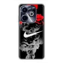 Силиконовый Чехол на Infinix Hot 40i с картинкой Nike – Nike дым