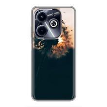 Силиконовый Чехол с одуванчиками на Infinix Hot 40i – Красивый одуванчик