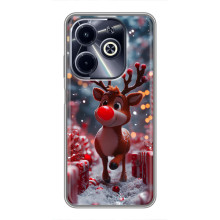 Яскравий чохол для Infinix Hot 40i з Зимові Оленята – Олень серед подарунків