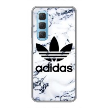 Чехлы Адидас для Infinix Hot 50 5G (AlphaPrint) (Адидас на мраморе)