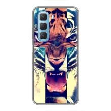 Чехлы с изображением разных животных для Infinix Hot 50 5G (Яркий Тигр)