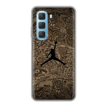Чехлы для Infinix Hot 50 5G - с картинкой JORDAN (AlphaPrint) (Logo Jordan)
