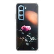 Чехлы с принтом Розочки для Infinix Hot 50 5G – Цветок ночной