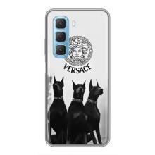 Чехлы VERSACE для Инфиникс Хот 50 5Джи (PREMIUMPrint) (Доберман Версаче)