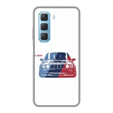 Чехол BMW для Инфиникс Хот 50 5Джи – BMW на белом