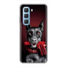 Чохол ДОБЕРМАН  для Infinix Hot 50 5G – Доберман злий