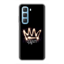 Чехол (Корона на чёрном фоне) для Инфиникс Хот 50 5G