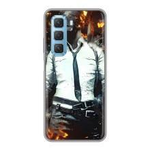 Чохол з картинкою "Герой Pubg" на Infinix Hot 50 5G (Man Пубг)
