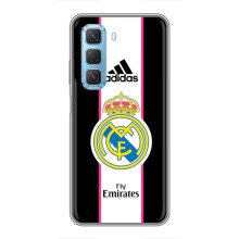 Чехол для Infinix Hot 50 5G с принтом – Лого Real Madrid