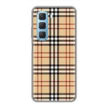 Чохол з Брендами одягу на Ініфінікс Хот 50 5G – Burberry стиль