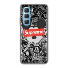 Чохол з Брендами одягу на Ініфінікс Хот 50 5G – Supreme Маус