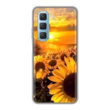 Чохол з Квітами для Infinix Hot 50 5G (поле соняшників)