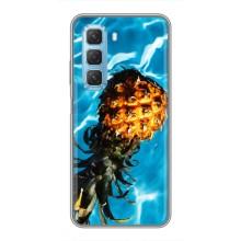 Чехол с изображением  вкусной еды для Infinix Hot 50 5G – Ананас