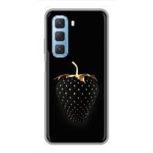 Чехол с изображением  вкусной еды для Infinix Hot 50 5G – Чёрная клубника