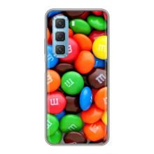 Чехол с изображением  вкусной еды для Infinix Hot 50 5G – Разноцветные M&M'S