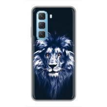 Чехол с картинкой на Infinix Hot 50 5G – Лев - синий