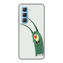 Чехол с картинкой "Одноглазый Планктон" на Infinix Hot 50 5G – Милый Планктон