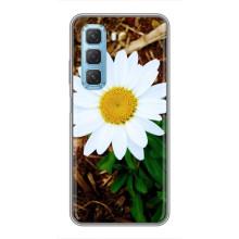 Чехол с ромашками на Infinix Hot 50 5G – Белая ромашка