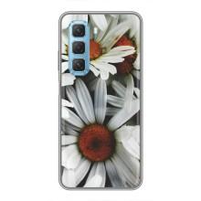 Чехол с ромашками на Infinix Hot 50 5G – Цветы Ромашки